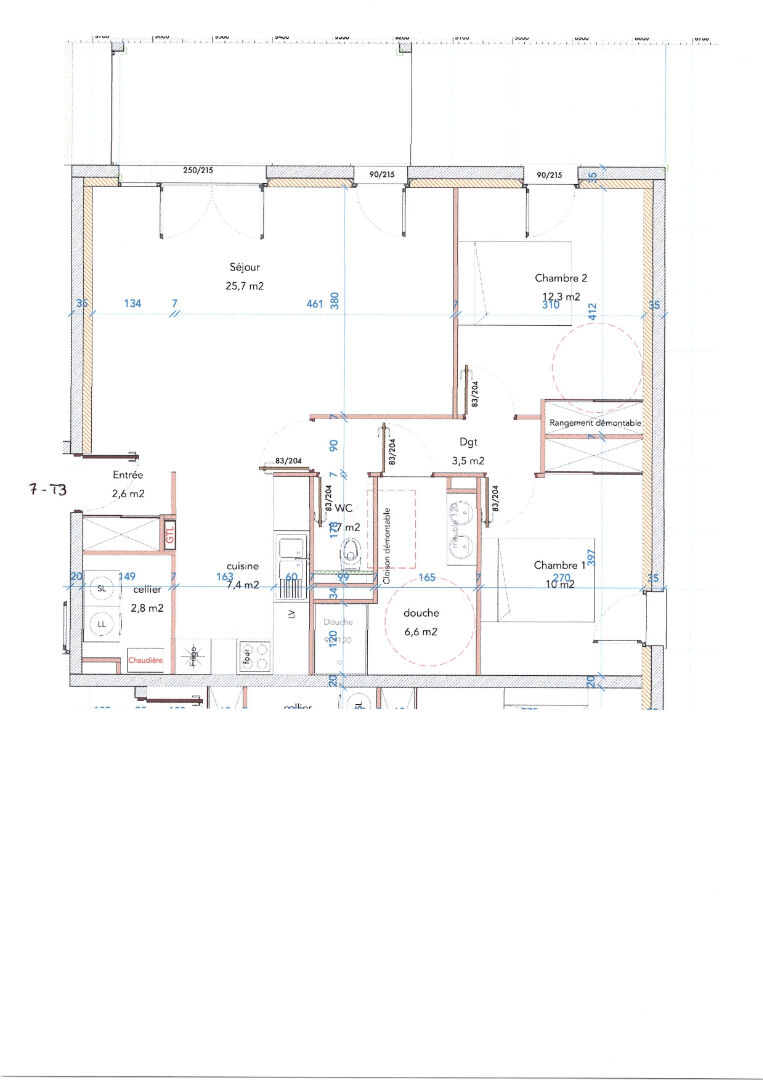 Photo Appartement 3 pièces de 72.60 m² à Lescar image 2/6