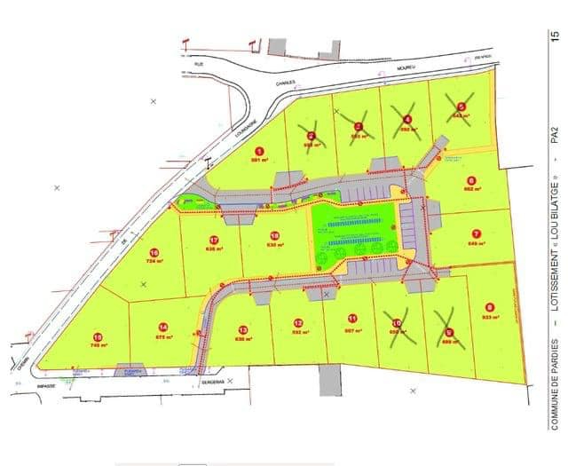 Photo Pardies, très beau terrain  581m2 image 5/6