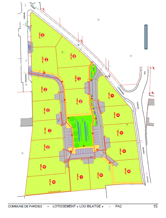 Photo Pardies, très beau terrain  642m2 image 2/3