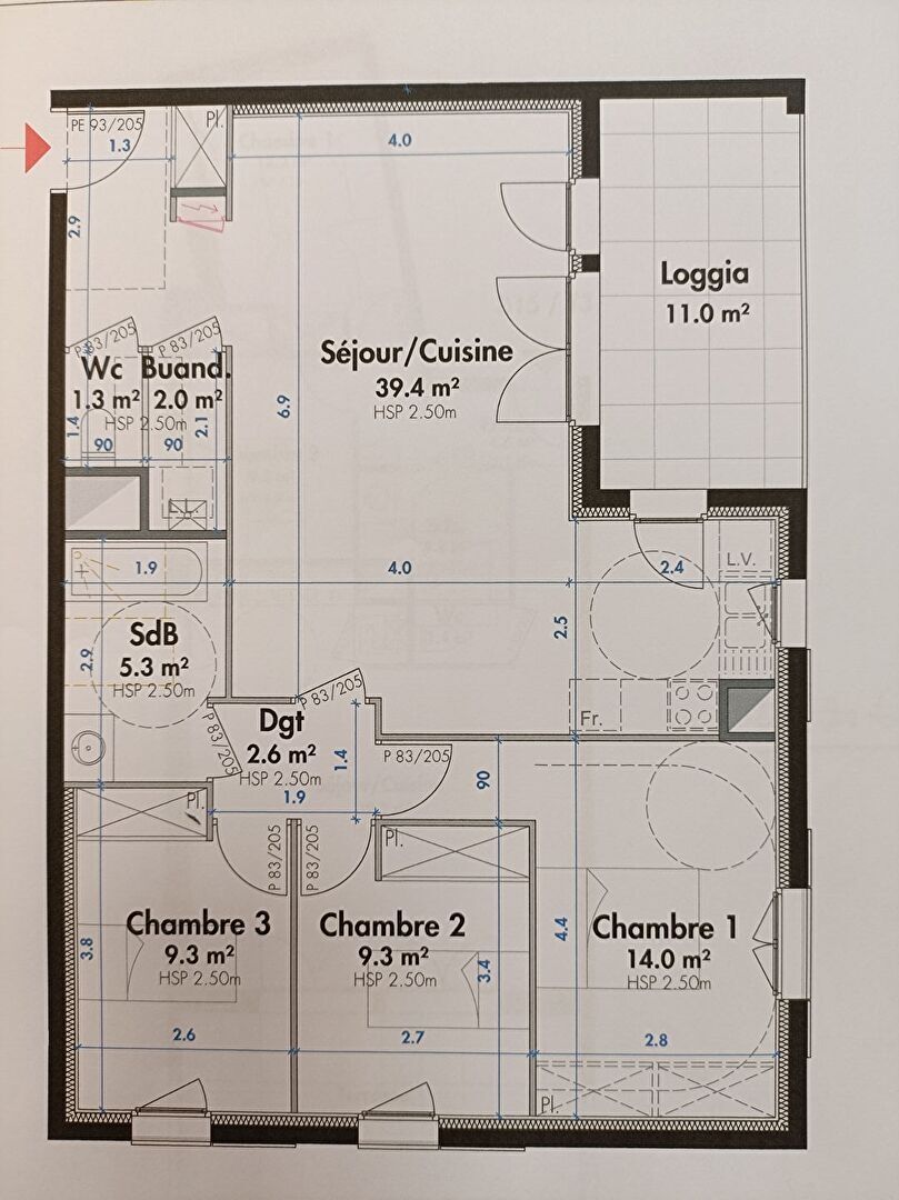 Photo SEPTEME  : APPARTEMENT  A VENDRE DE TYPE 4 AVEC  terrasse , garage DOUBLE . image 3/6