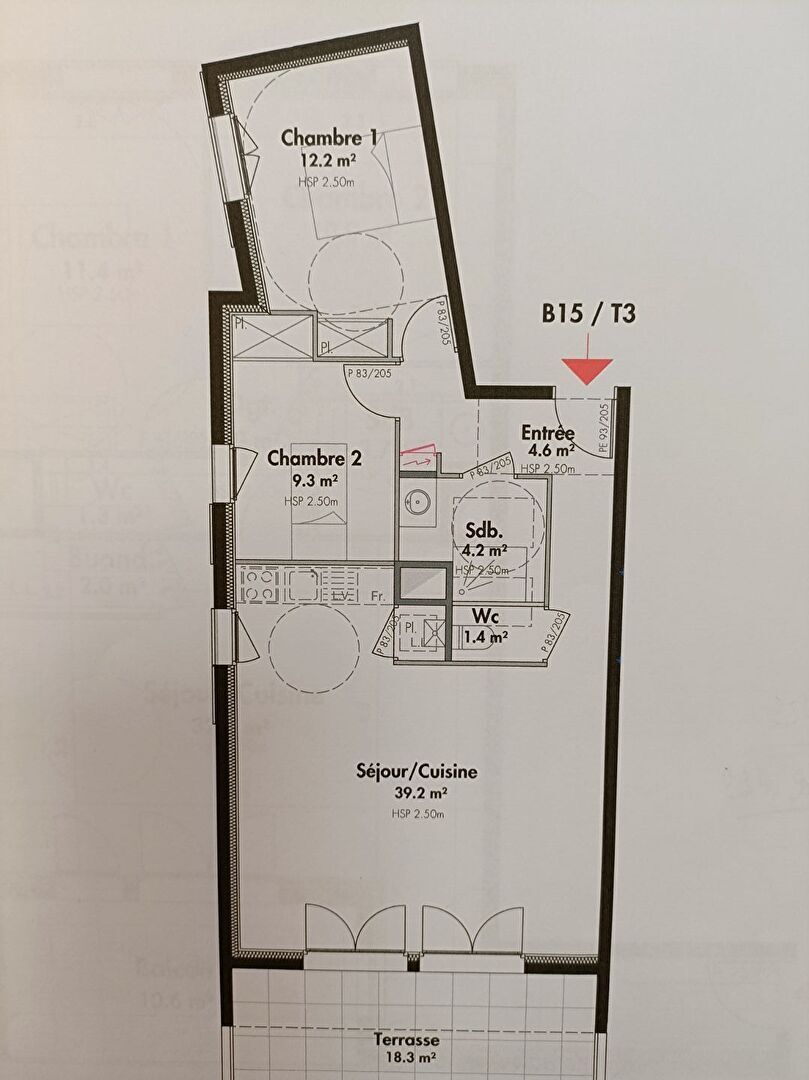 Photo SEPTEME :APPARTEMENT A VENDRE  DE TYPE 3  70.9 et , terrasse , garage et parking privatif image 6/6