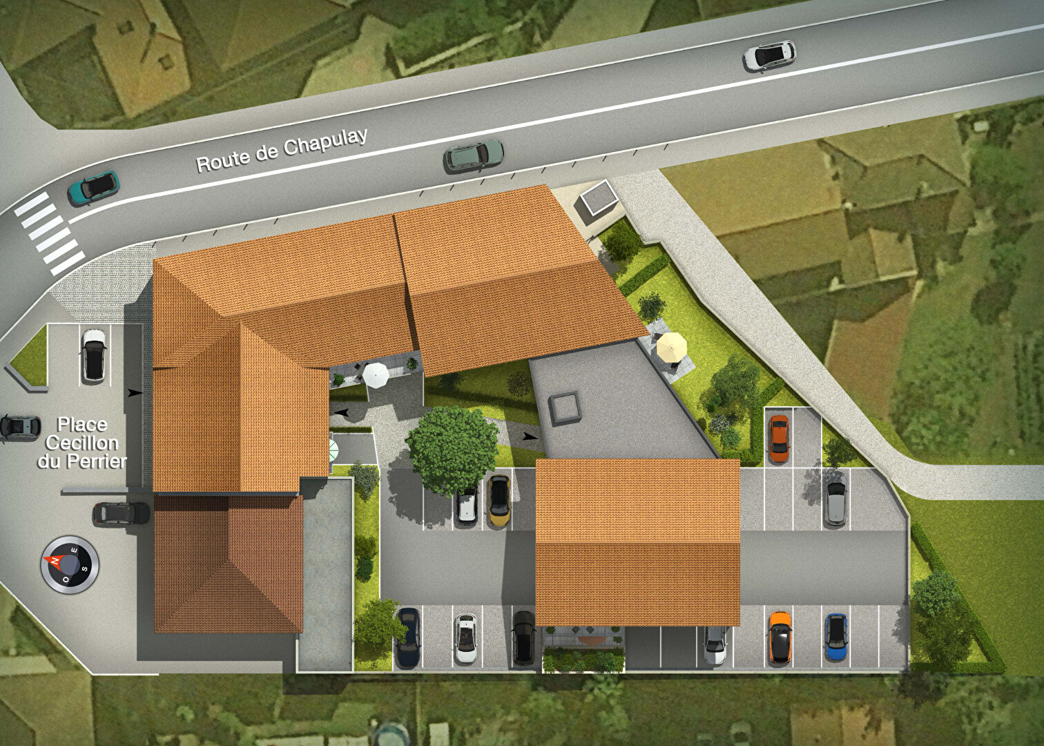 APPARTEMENT  A VENDRE TYPE 3  DE 70M2 AVEC GARAGE ET PLACE DE STATIONNEMENT PRIVATIVE