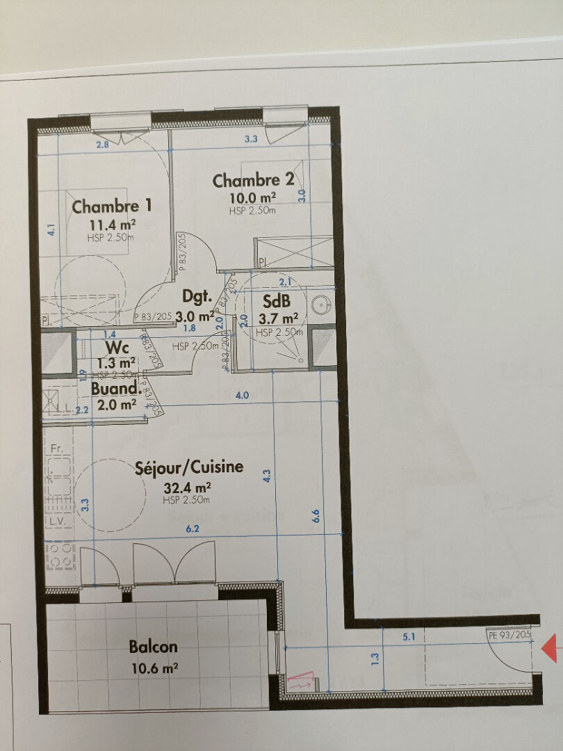 Photo Appartement Septeme 3 pièce(s) 62.9 m2 avec terrasse et 2 places de stationnements privatives . image 4/6