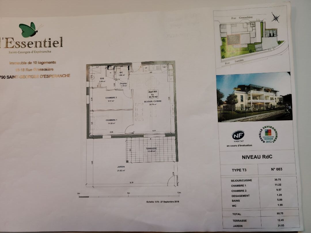 Photo SOUS COMPROMIS  !REZ DE JARDIN TYPE 3 image 4/6