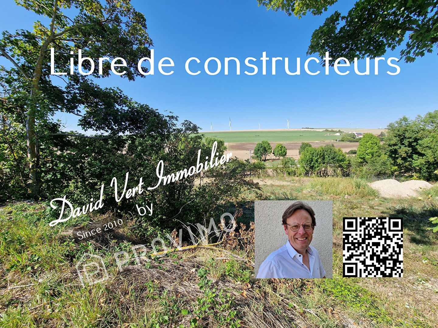 Photo Vitry le François 15 min grand terrain d'env 1566 m2 façade mini 36 m et profondeur mini 37 m. image 5/6