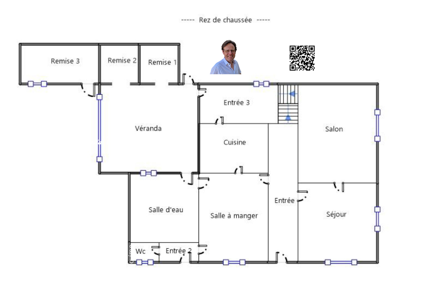 Photo Maison T5 d'environ 123 m² sur environ 670 m² 3 chambres véranda Pogny image 3/6