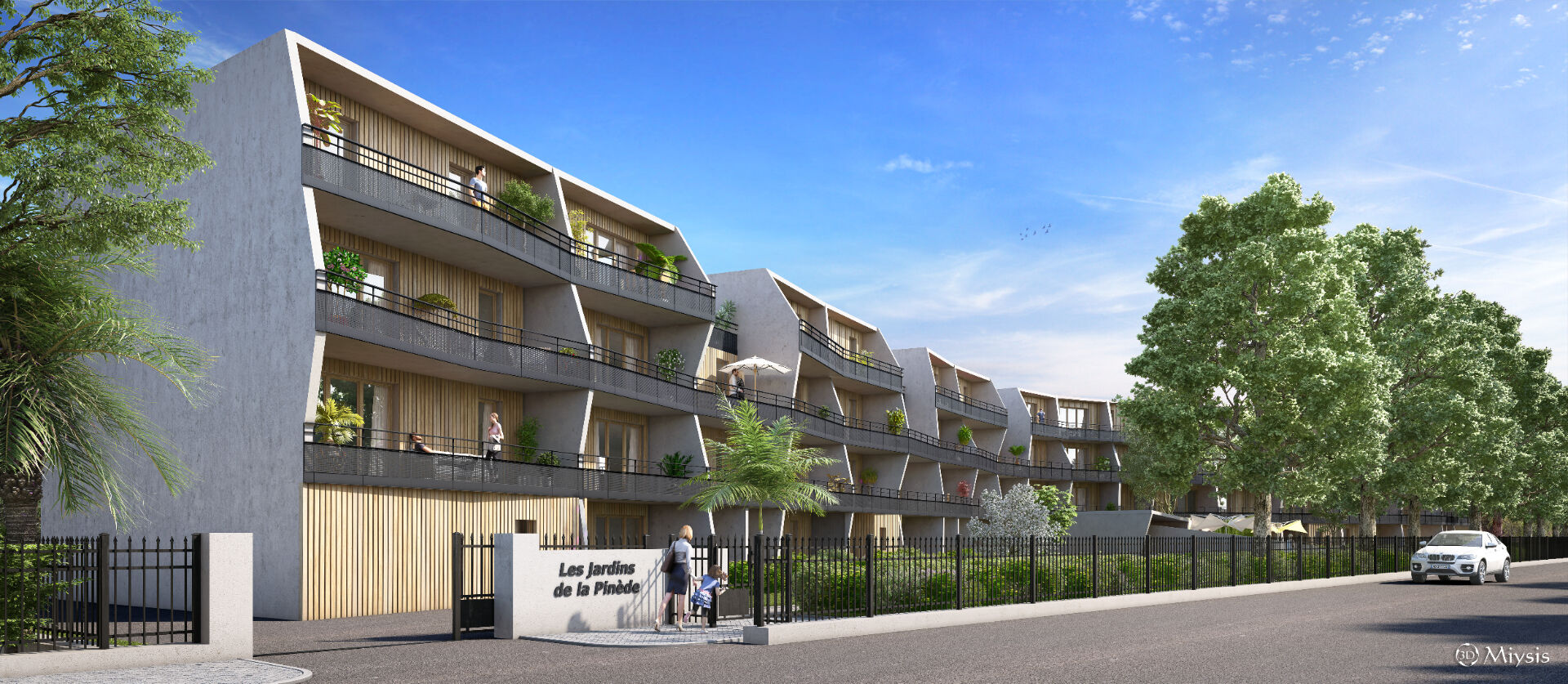 Location appartement T2 avec terrasse et emplacement de parking (Agroparc)