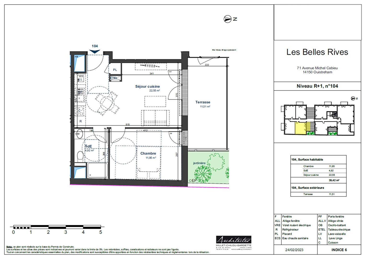 Photo OUISTREHAM Appartement Neuf  39 m² 2 pièces avec terrasse et parking image 4/4