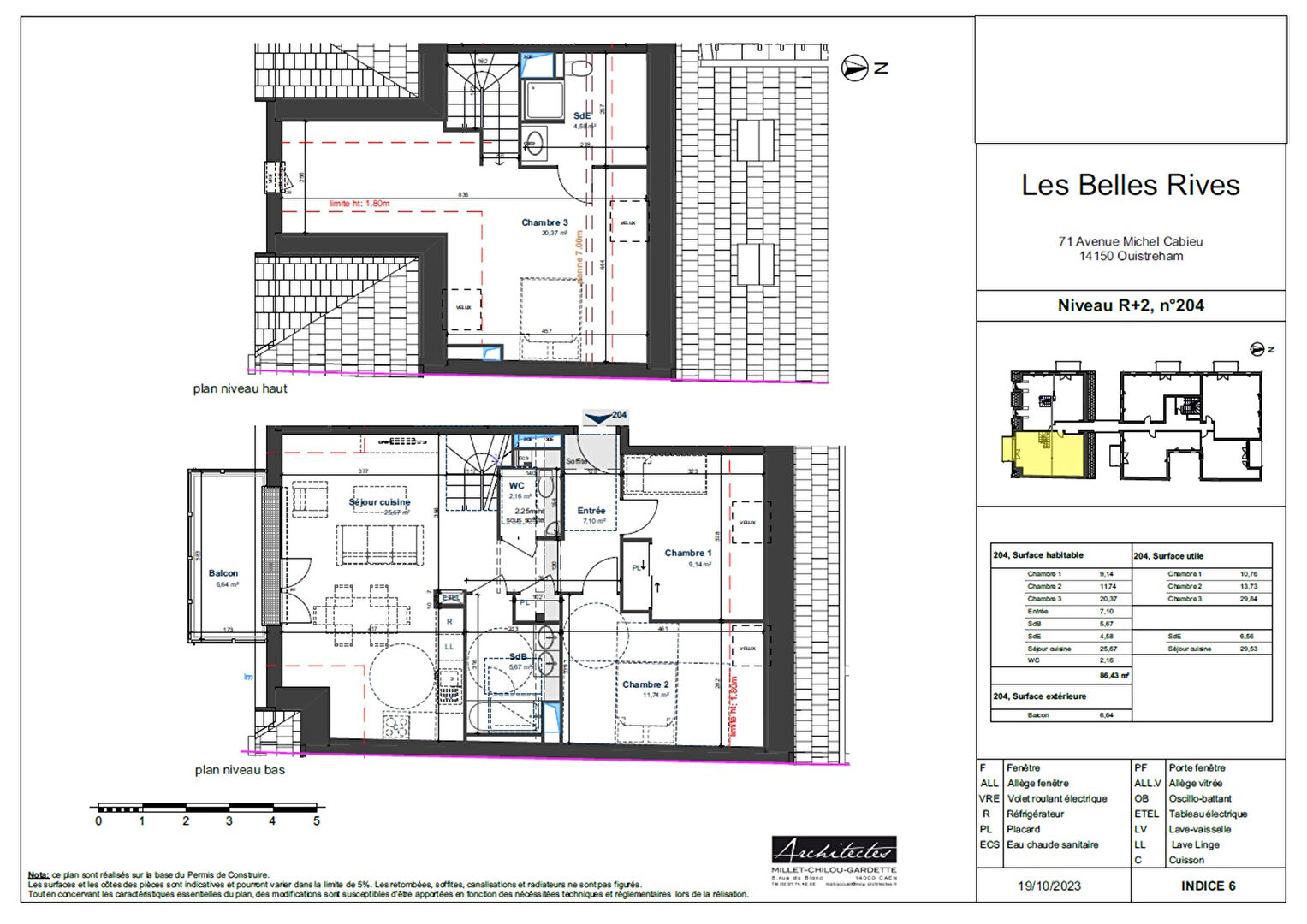 Photo OUISTREHAM Appartement duplex neuf  87 m² 4 pièces 3 chambres  avec balcon et parking image 2/4