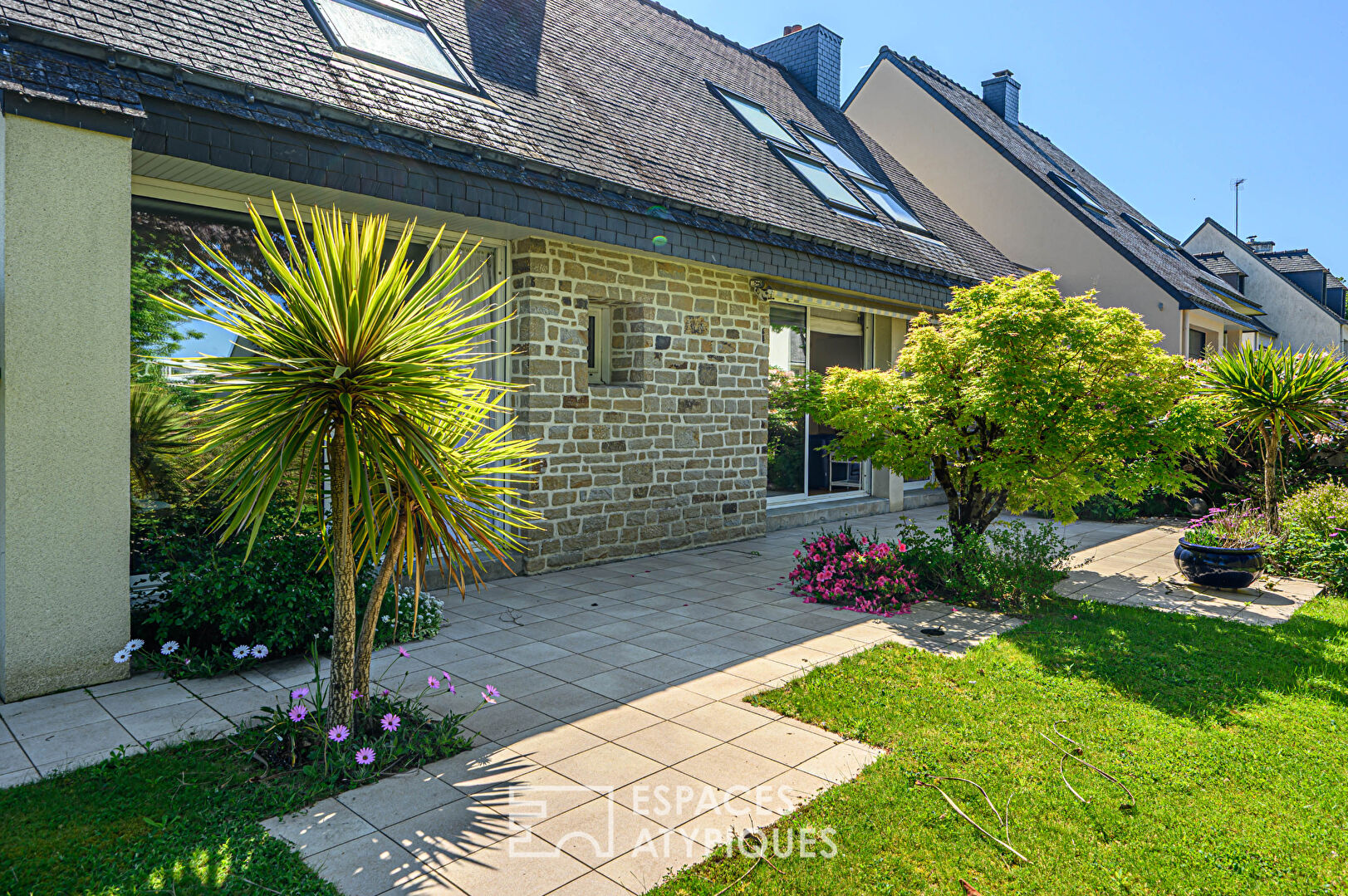 Photo Vannes rive gauche : maison avec terrasse ouest et vue sur le port image 3/6