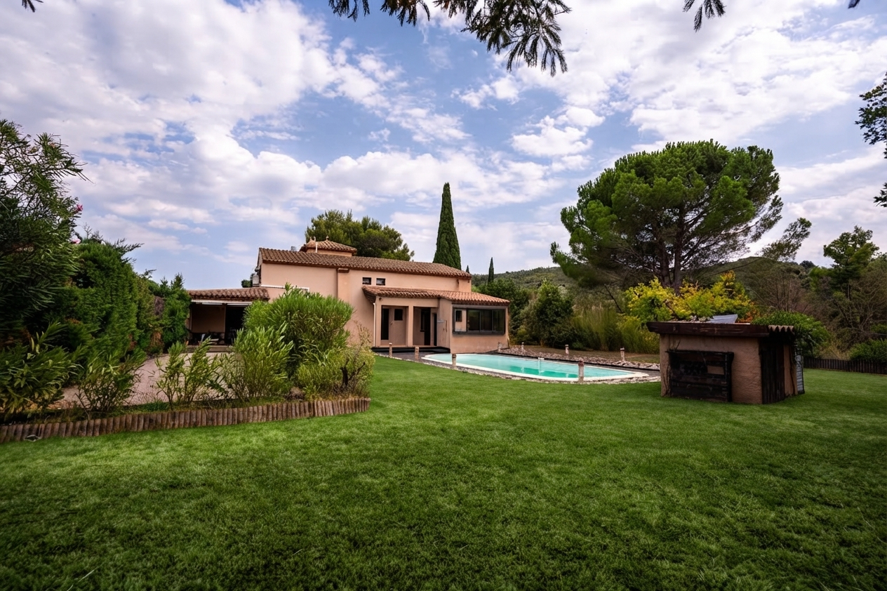 Maison de caractère de 220 m² avec piscine et séjour cathédrale