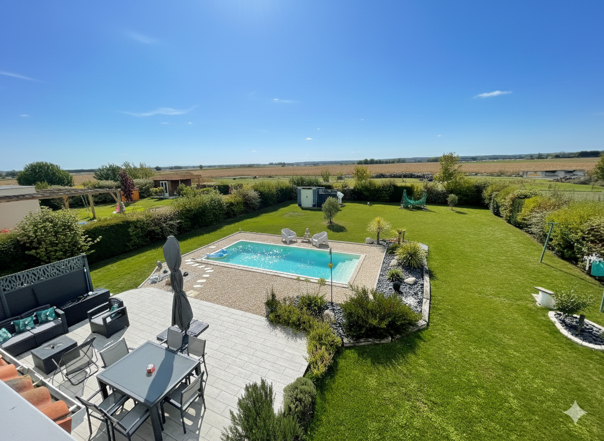 Photo Maison contemporaine 140 m² avec jardin de 1000 m²  à Doué-en-Anjou image 1/6