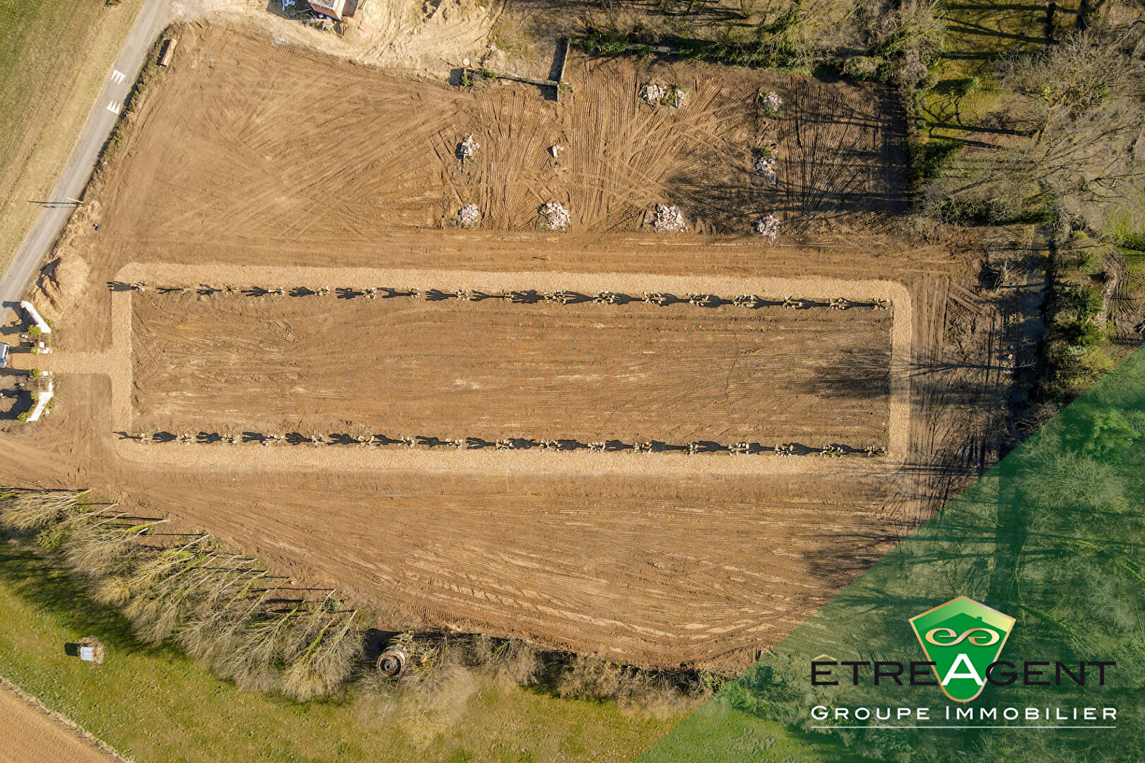 Photo Terrain Arronville viabilisé 547m² lot 4 du plan image 4/4