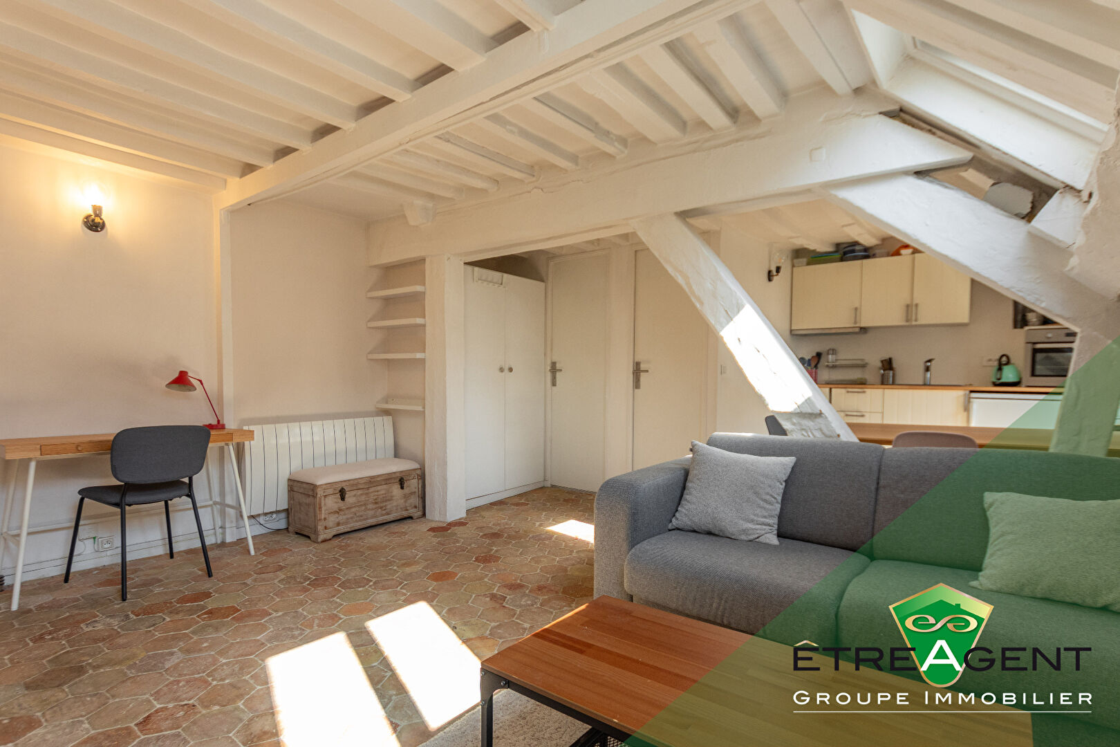 Appartement T2 - Paris - Marais - Quartier Hotel de Ville - 30 m² Carrez (43m² au sol)