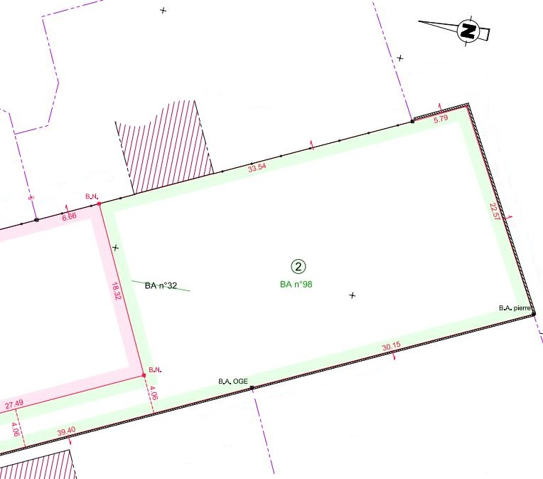 Photo Chaingy Terrain en second rang de 1 021 m² libre constructeur image 2/4