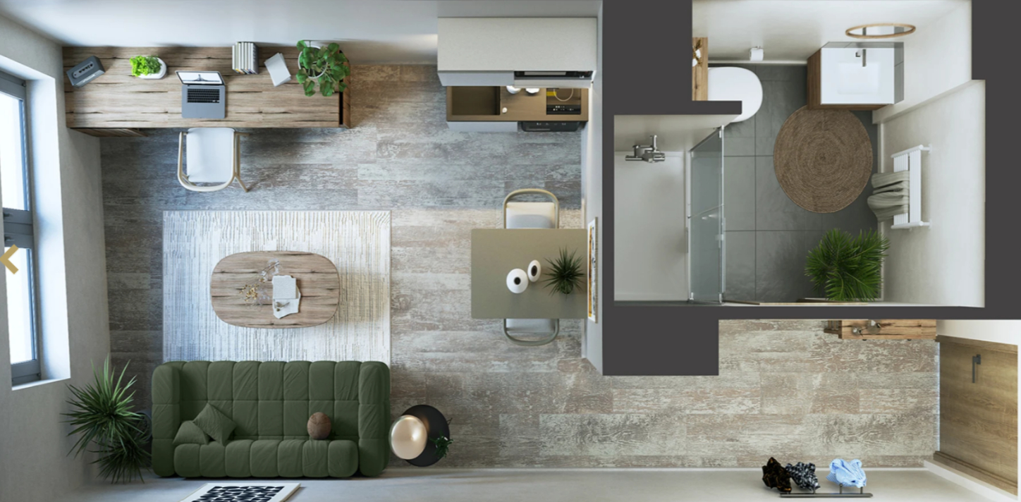 Appartement Rennes 1 pièce(s) 22.65 m2