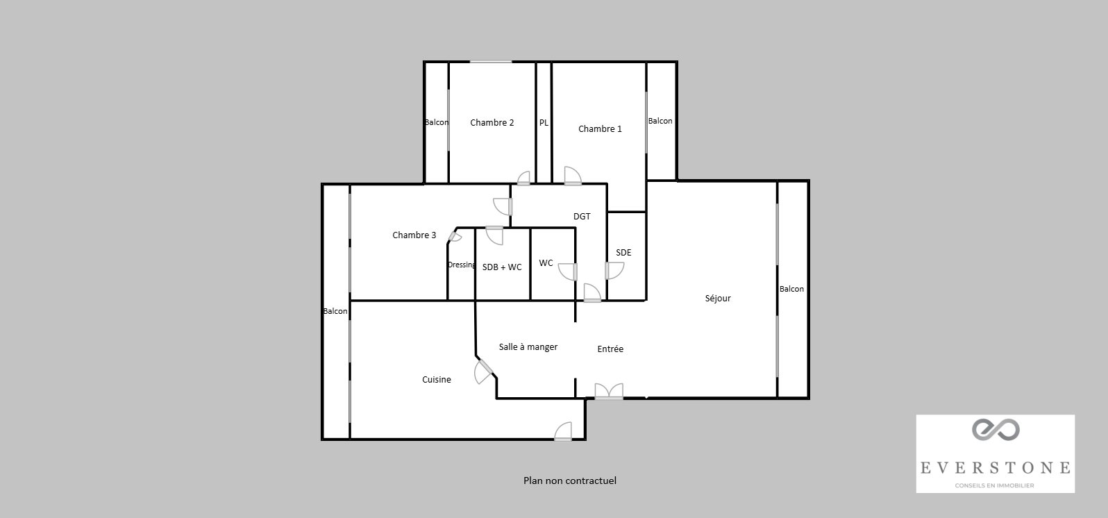 Photo Neuilly-sur-Seine - Rue Édouard Nortier  148 m² + 26 m² d'espaces extérieurs, image 2/6