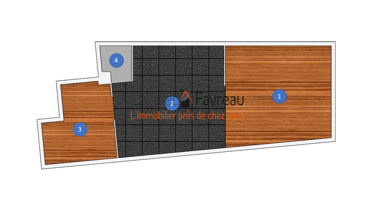 Photo 75019 - LOCAL - 38m2 - SUR RUE - METRO RIQUET - METRO STALINGRAD image 5/6