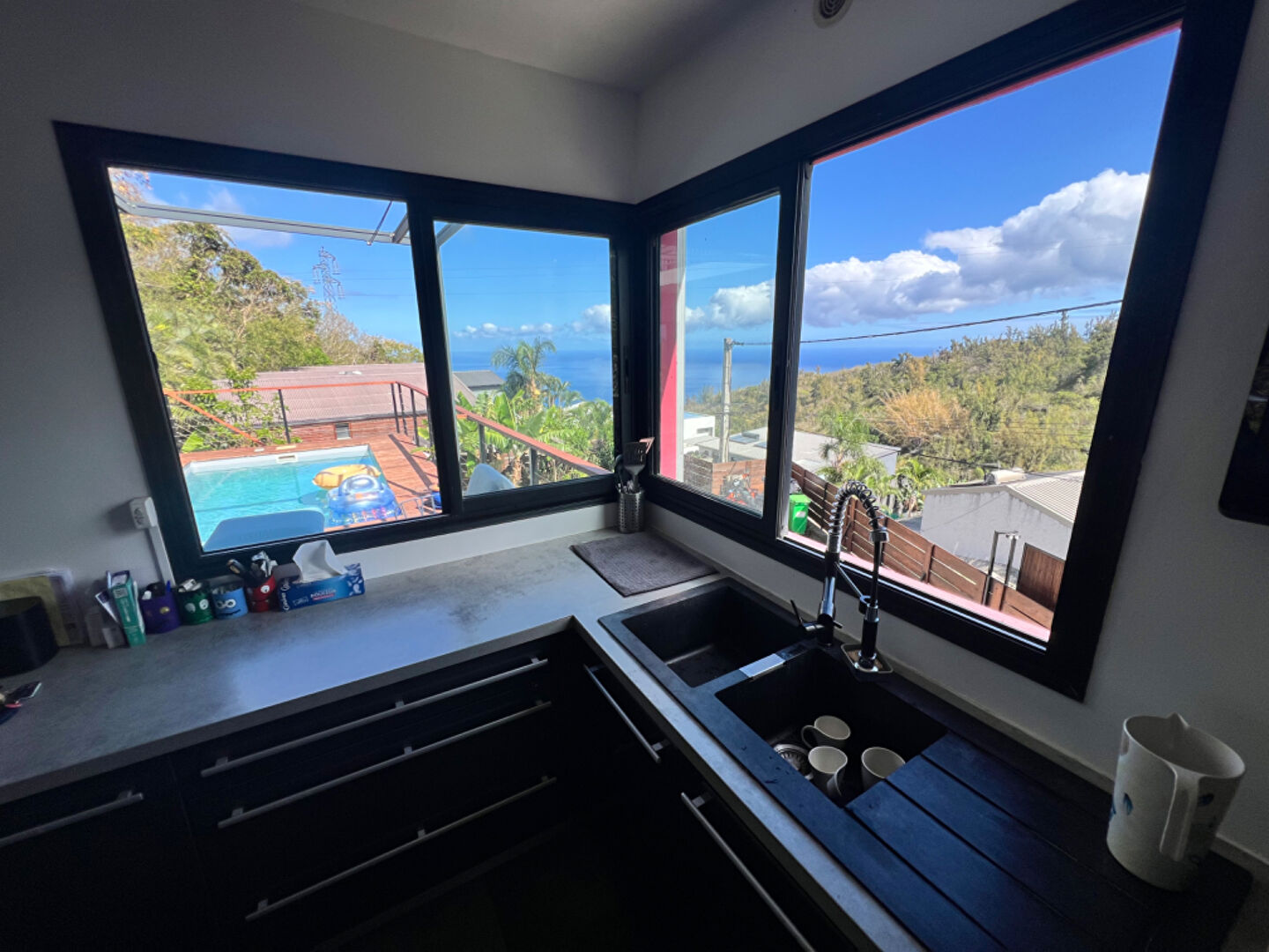 Photo Villa F5/6 avec piscine et vue imprenable sur l'océan à Ravine à Malheur image 6/6