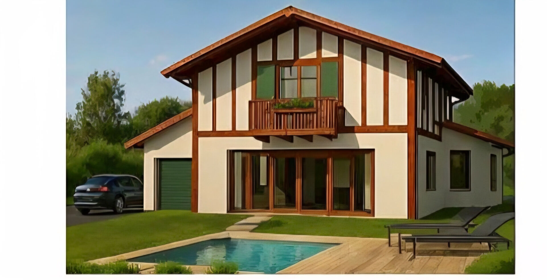 Terrain Arcangues limite Biarritz