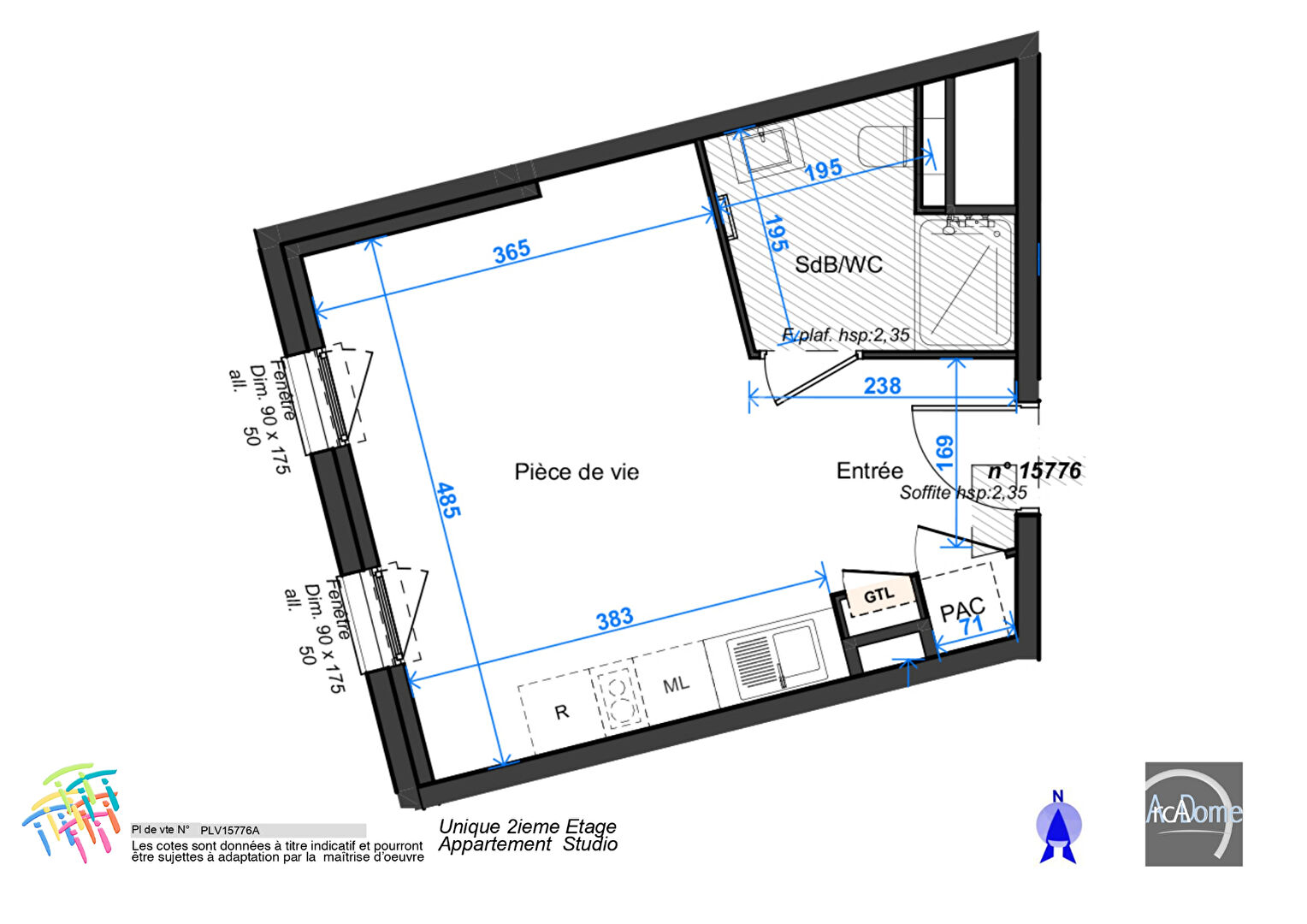Photo Appartement Valence, Studio 27 m2 environ image 2/6