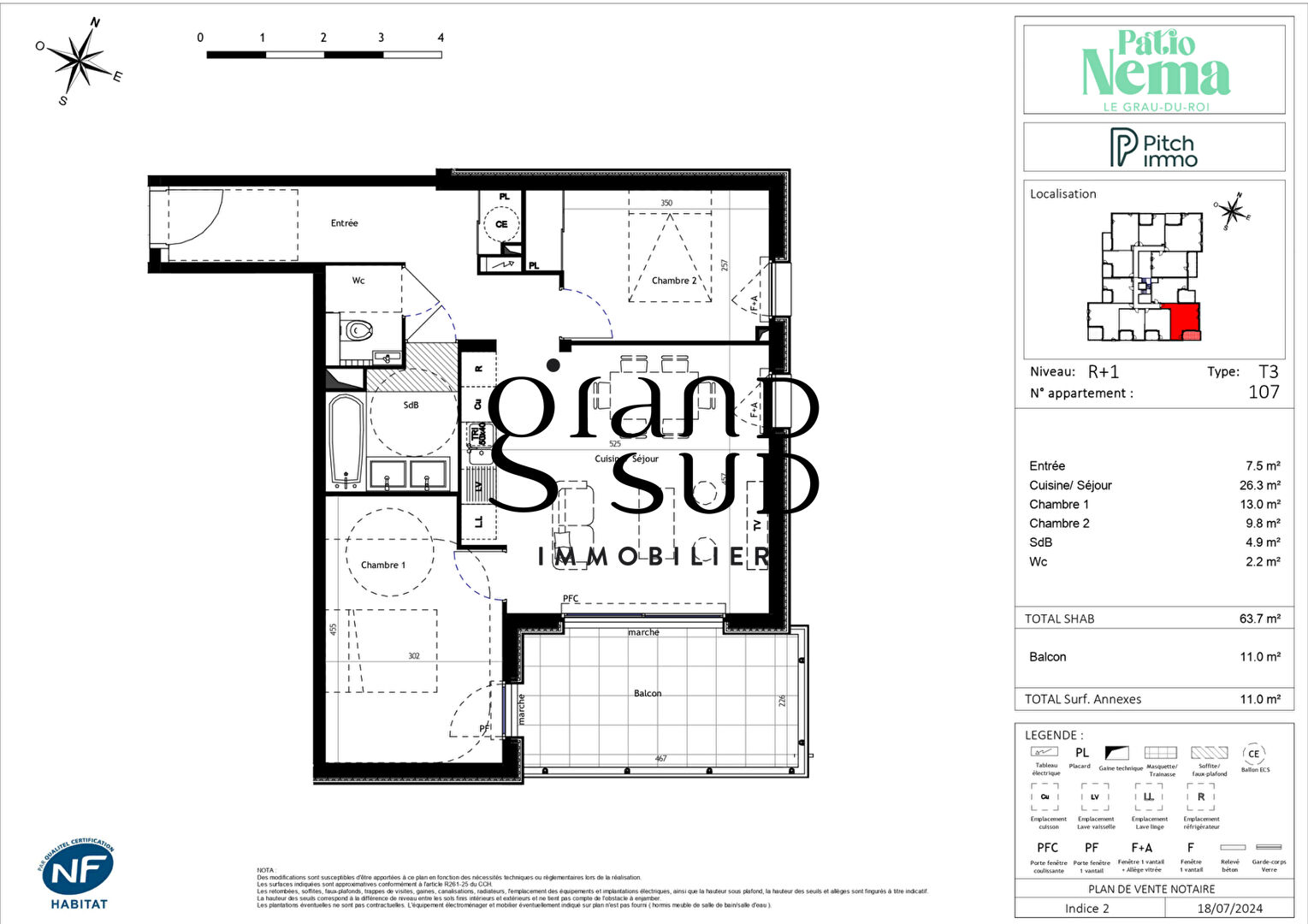 Photo PATIO NEMA  Appartements neufs du T2 au T4 au Grau-du-Roi, à 4 min de la plage image 2/2