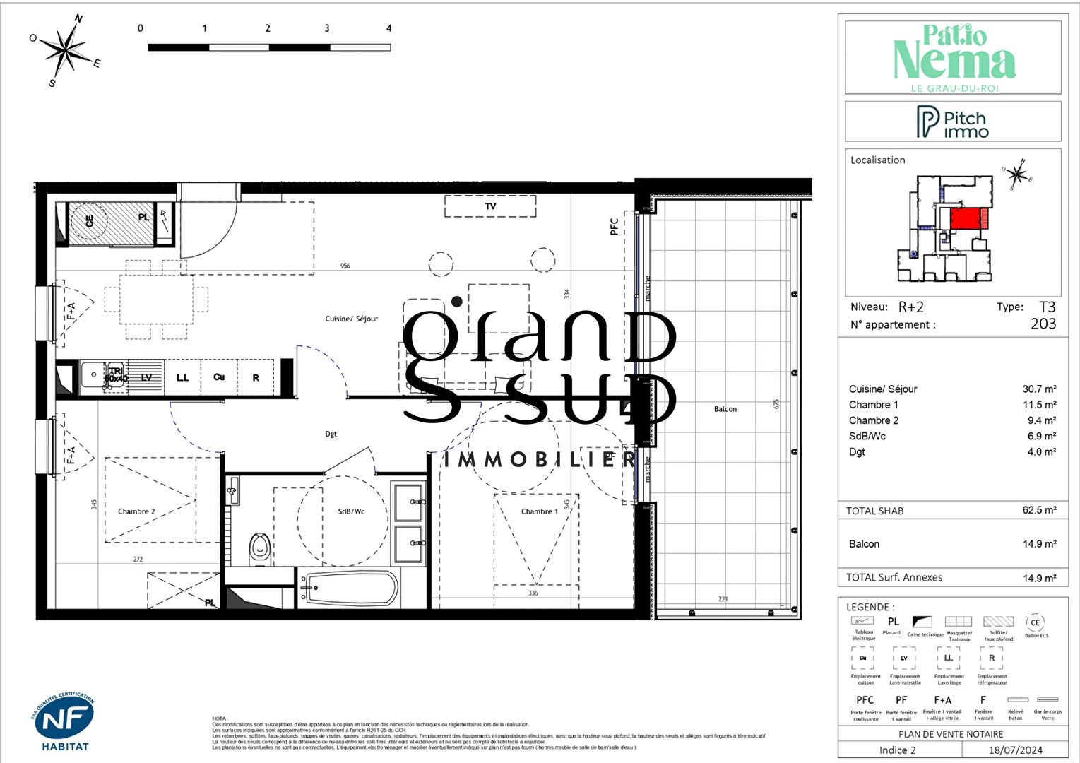 Photo PATIO NEMA Appartements neufs du T2 au T4 au Grau-du-Roi, à 4 min de la plage image 2/2