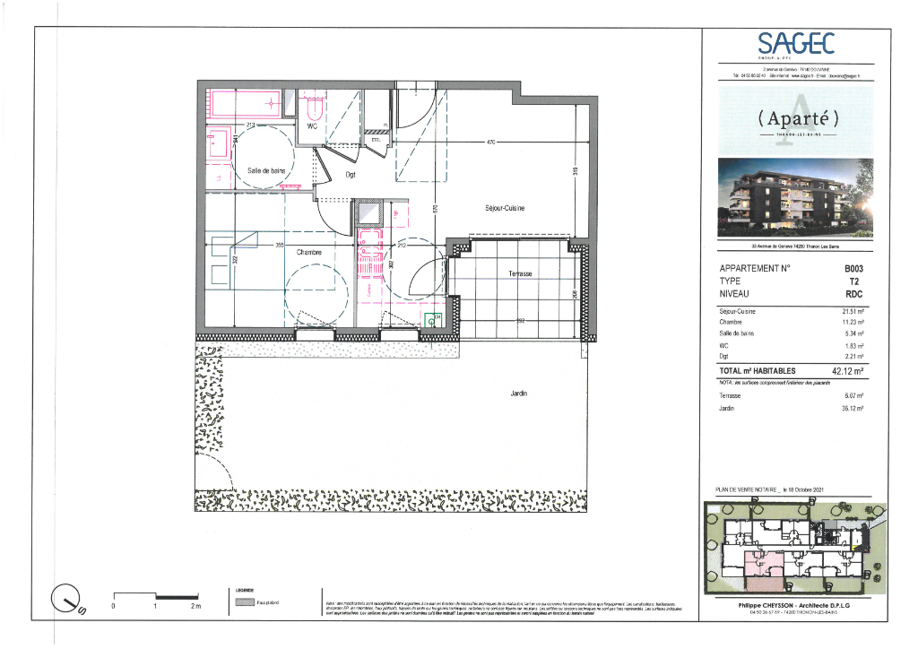 Vente Appartement de 2 pièces 42 m² - THONON LES BAINS 74200 | IMOGROUP THONON LES BAINS - IMOGROUP photo2
