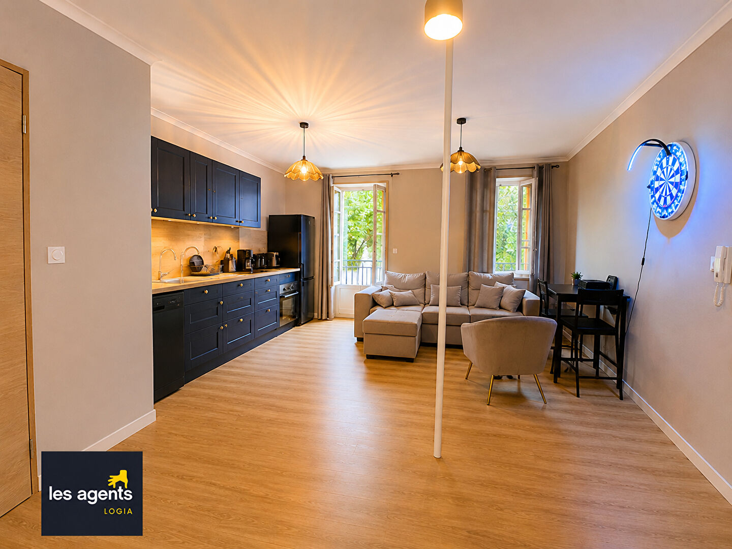 Appartement F2 rénové en RDC