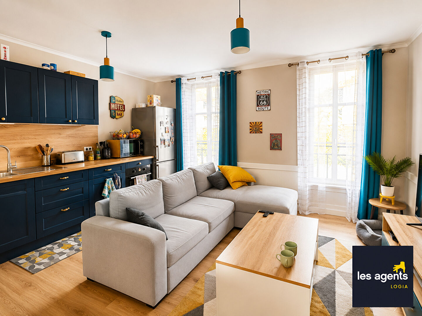 Appartement F2 rénové en RDC