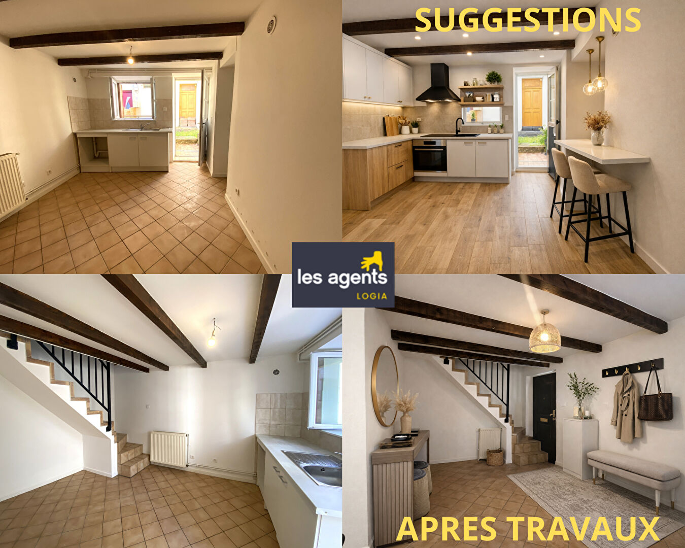 Maison 3 pièces et dépendance / extension à aménager