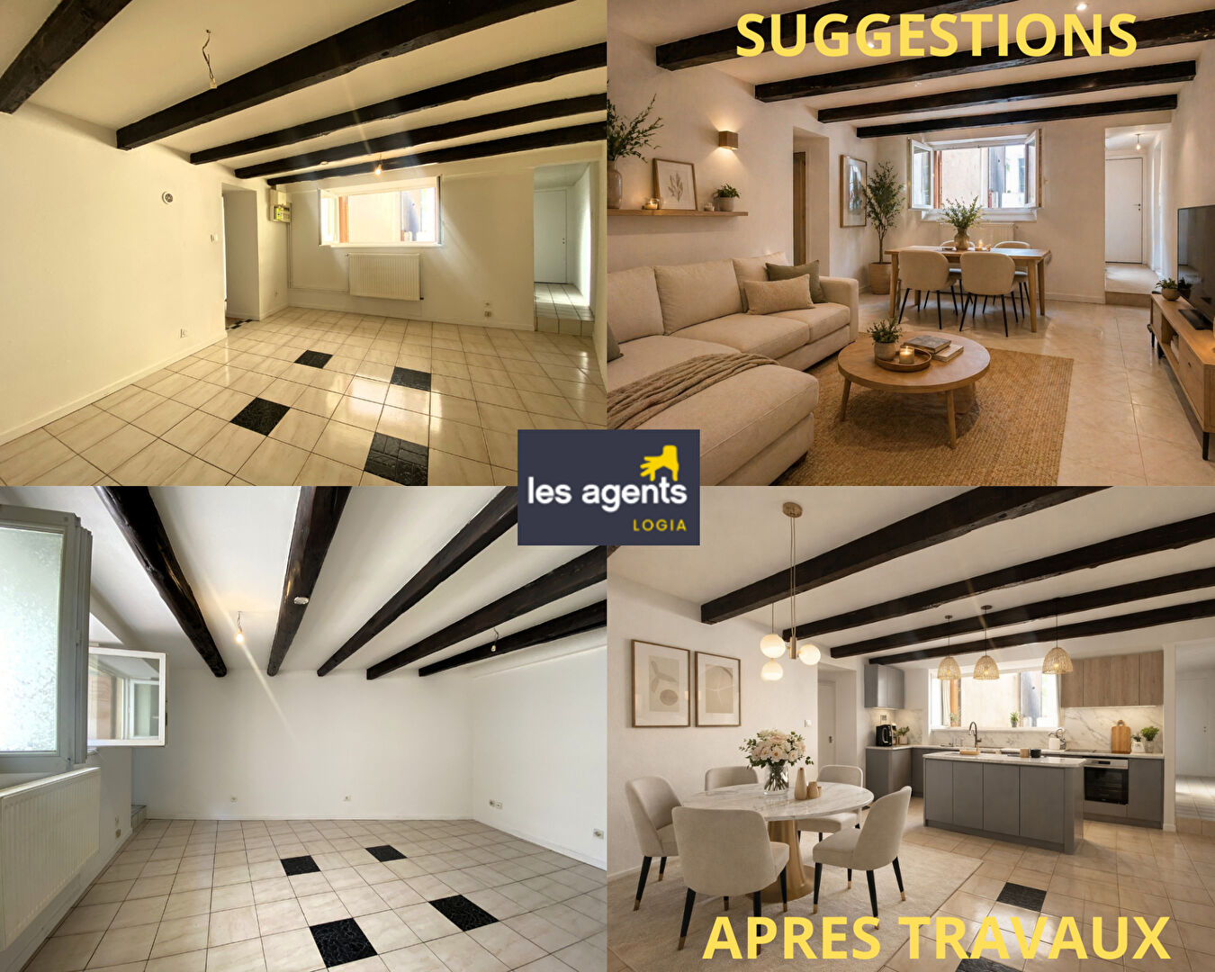 Maison 3 pièces et dépendance / extension à aménager