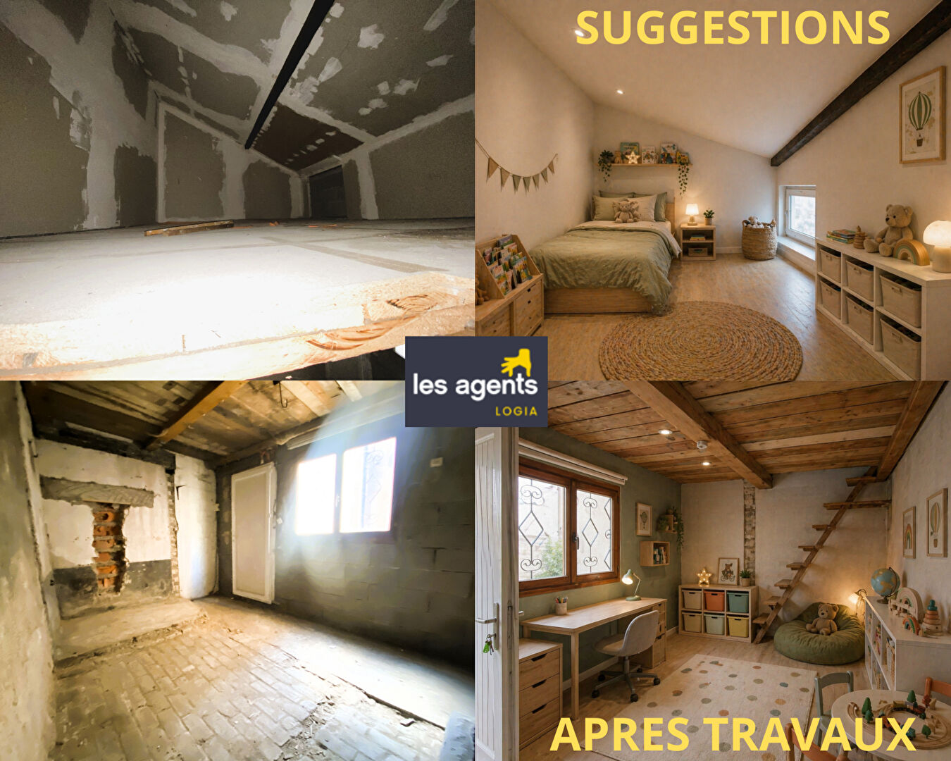 Maison 3 pièces et dépendance / extension à aménager