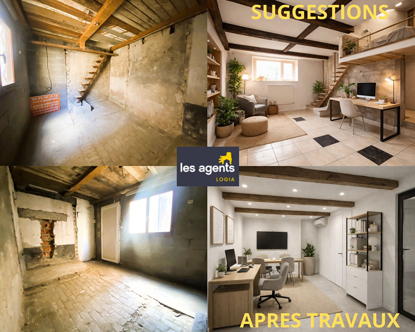 Maison 3 pièces et dépendance / extension à aménager