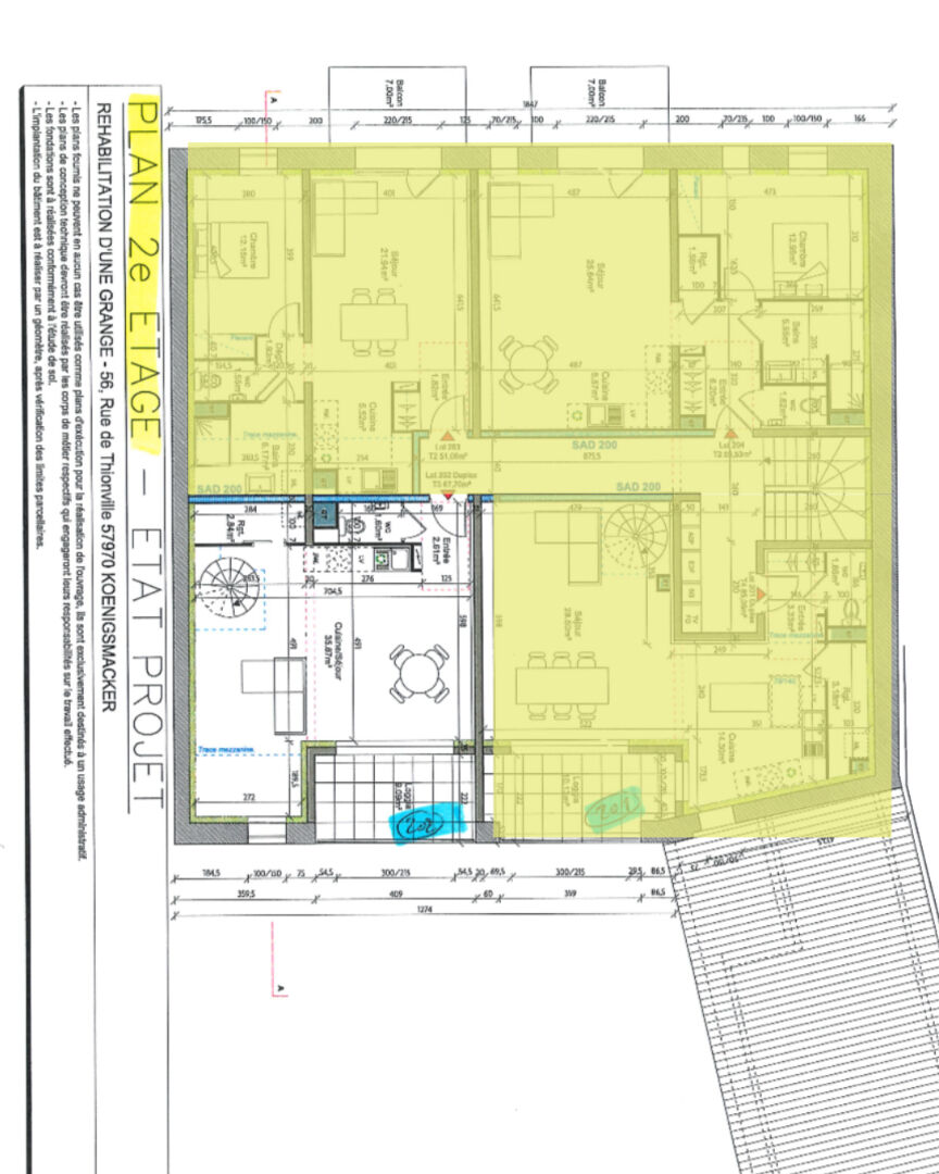 Appartement Koenigsmacker 3 pièce(s) 67.70 m2