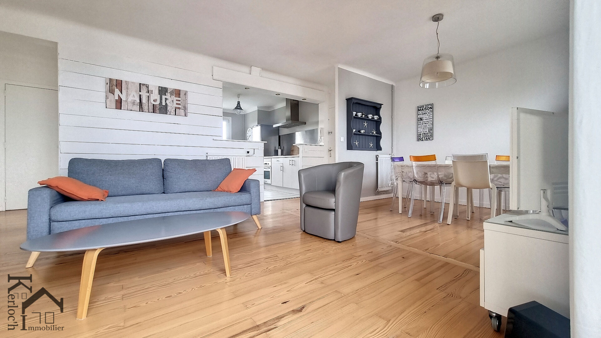 VUE MER pour ce T3 à Concarneau.