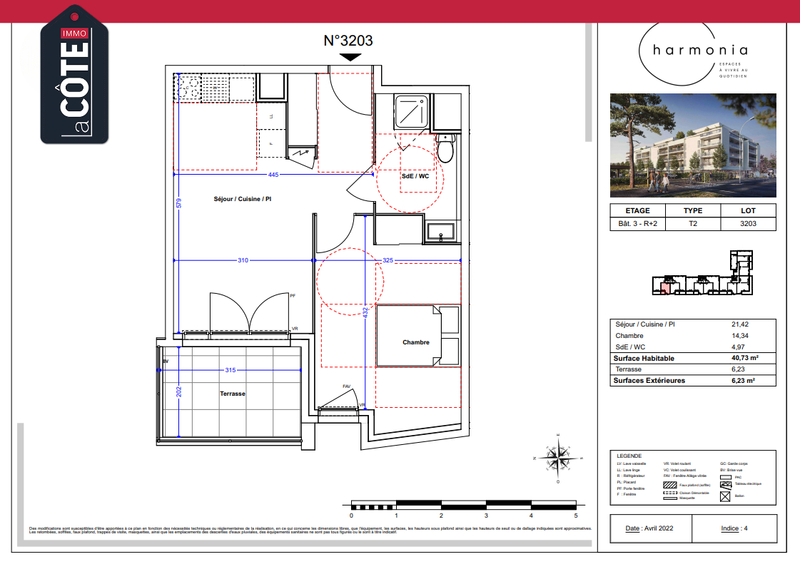 Photo Appartement 13e Arrondissement 2 pièce(s) 41 m2 image 3/4