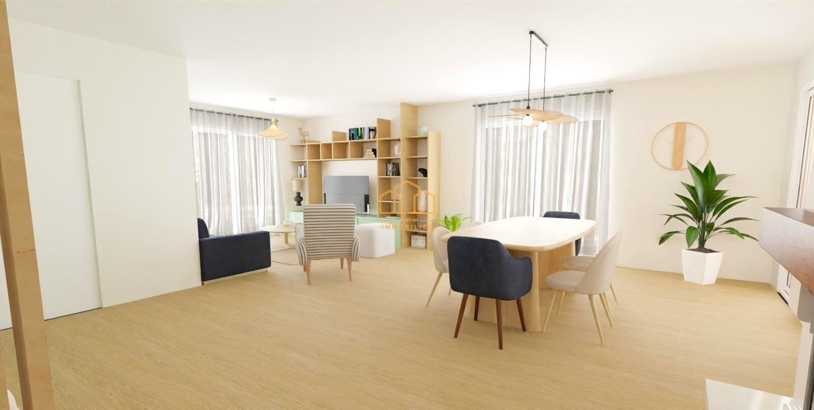 Projet de maison neuve T5 de 120 m2 avec piscine à Sanguinet