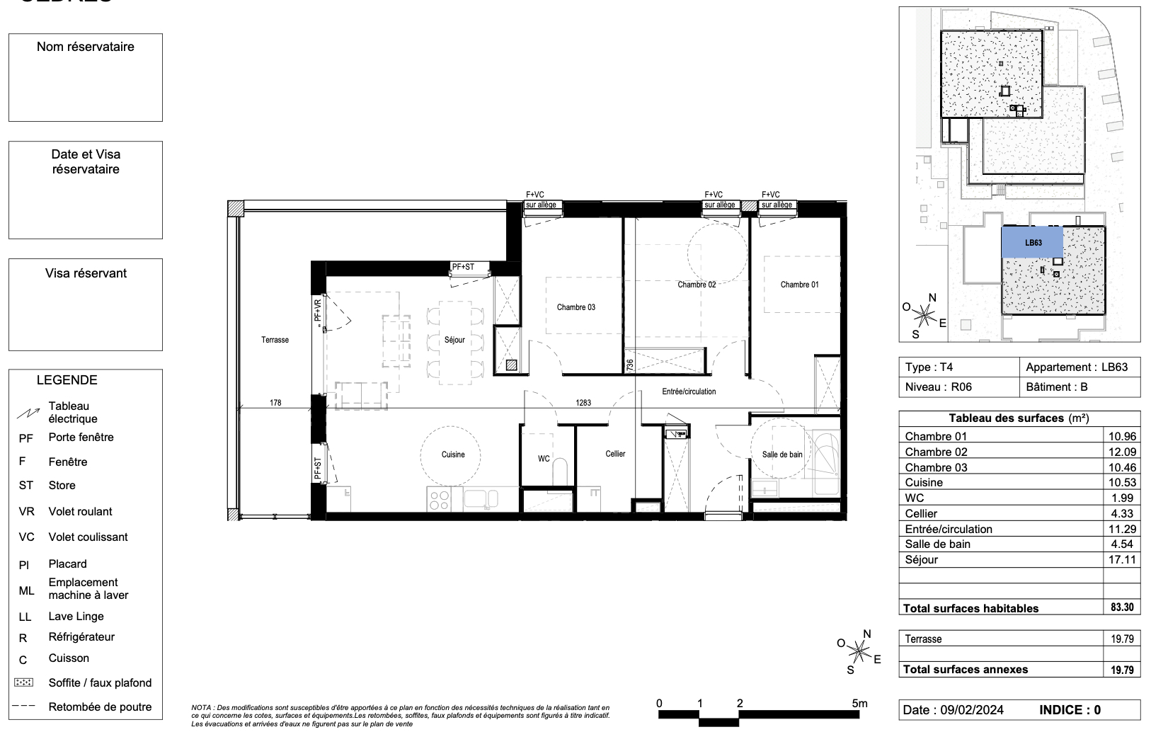 Photo Appartement Blagnac 4 pièces de 83 m2 image 3/3