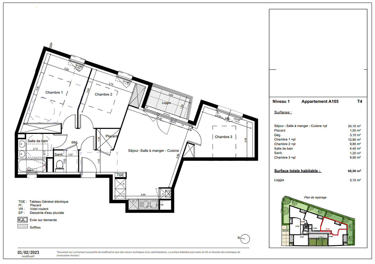 Photo Appartement T4 - 67m2 - Toulouse image 2/5