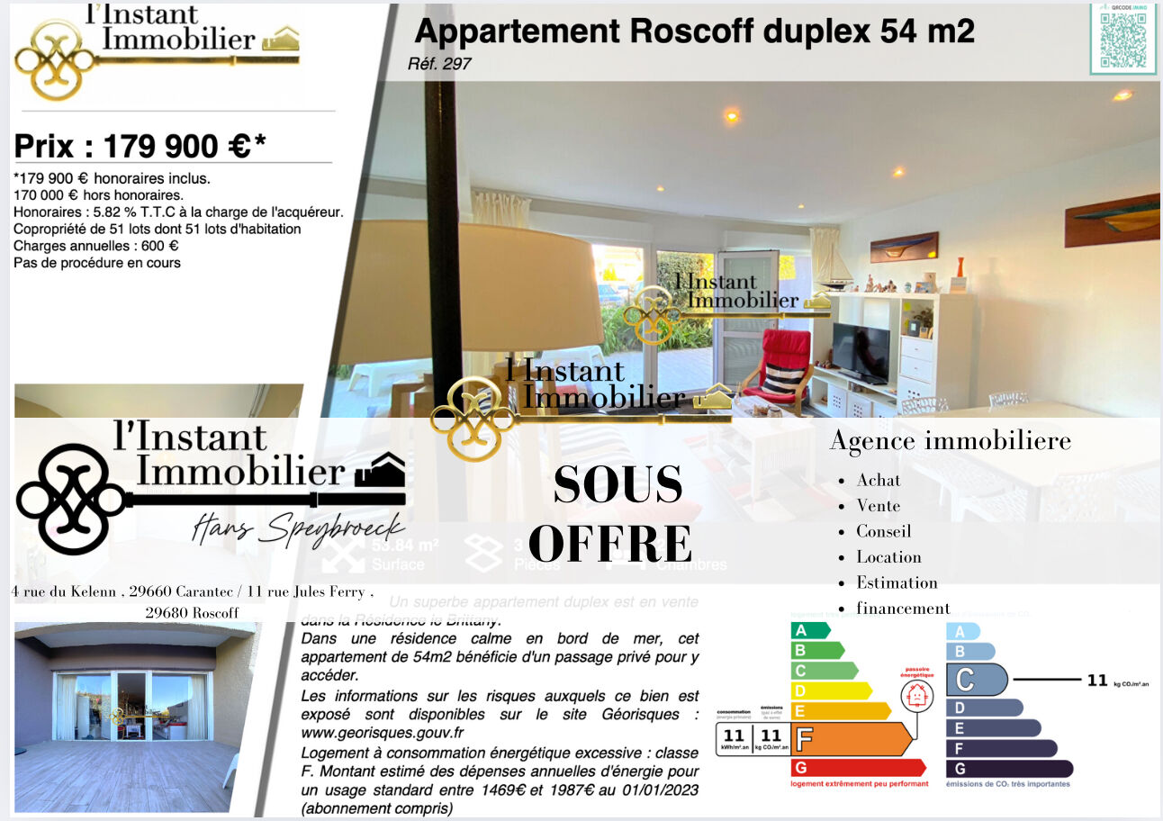 Agence immobilière de l'Instant Immobilier - Roscoff