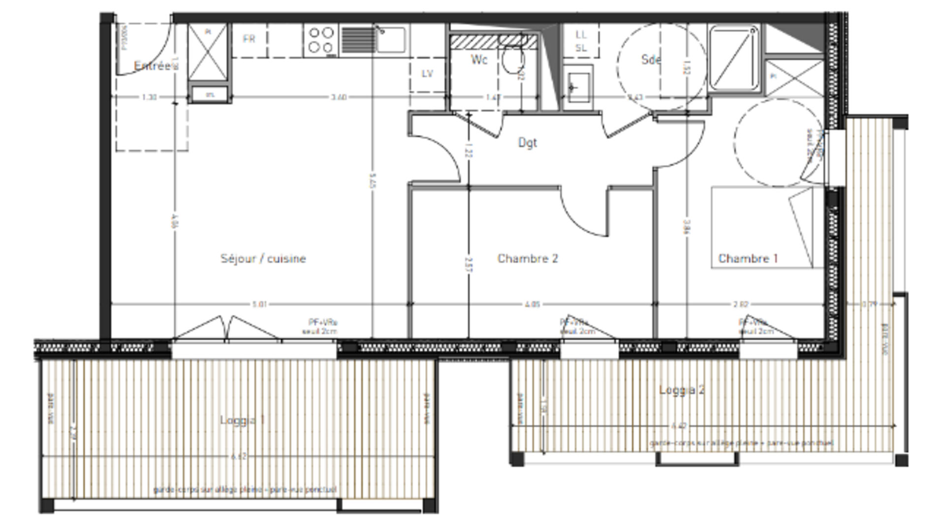 Photo Appartement 3 pièces idéal pour colocation ? Résidence 2024? Quartier Desjardins Ney image 5/6