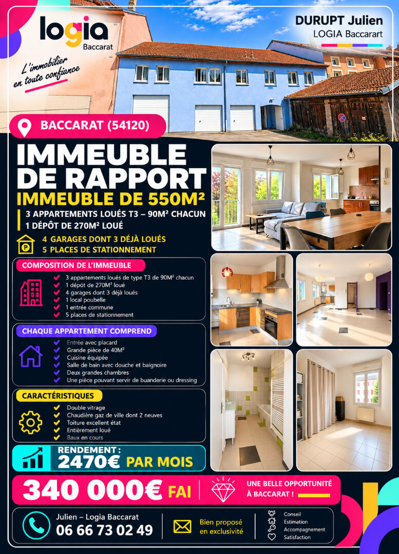 Immeuble de rapport à Baccarat