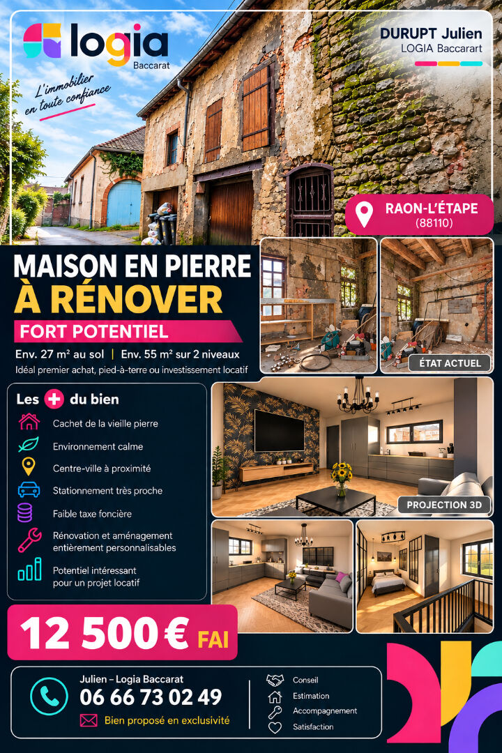 Maison Raon L Etape 1 pièce(s) 55 m2