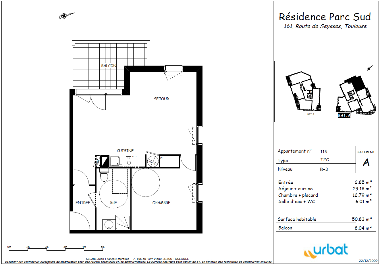 Photo À vendre - Appartement T2 avec locataire en place - Route de Seysses image 5/6
