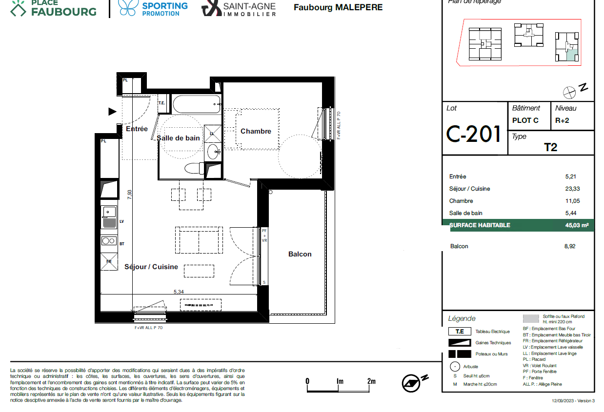 Appartement T2 neuf - TOULOUSE / MALEPERE