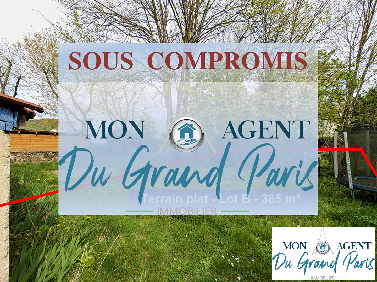 Terrain a batir Jouy En Josas 385 m2 proche Plateau de Saclay Versailles Velizy Bievres