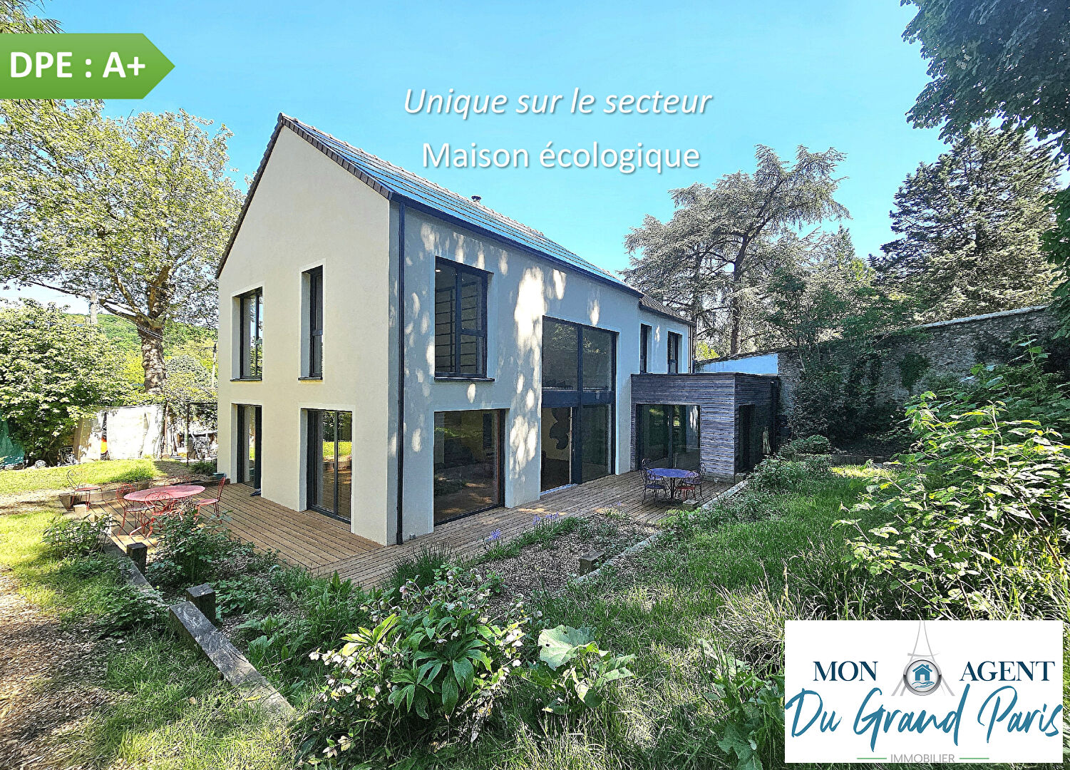 Maison ecologique d exception passive a energie positive a vendre a Jouy-en-Josas - proche Versailles Plateau de Saclay Grand Paris Sud