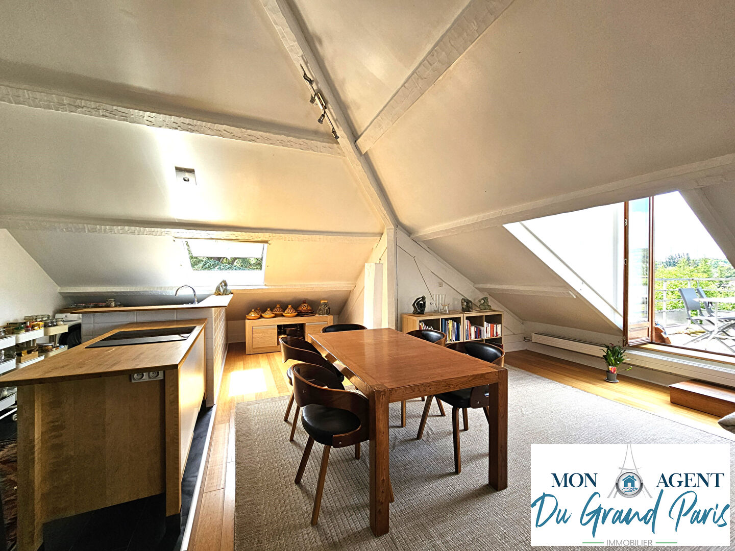 Photo Appartement atypique dernier etage ascenseur terrasse vue vallee Verrieres le Buisson proche Bievres image 4/6