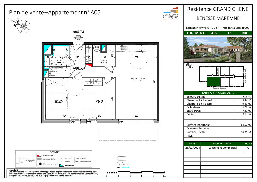 Photo Appartement 3 pièces Benesse Maremne image 2/3